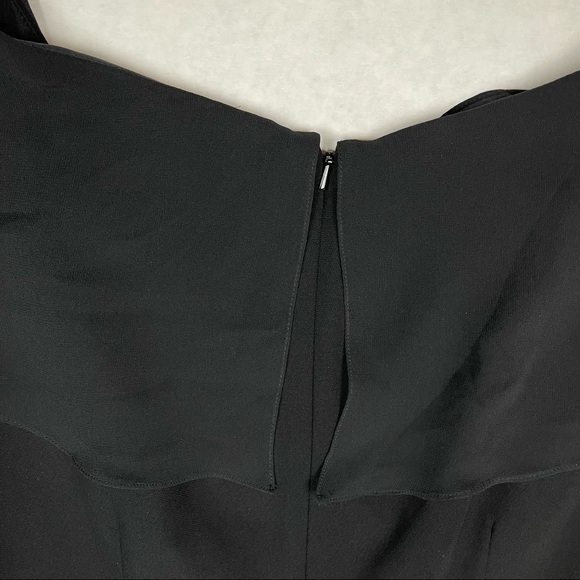 Liz‎ Claiborne Dress  Size 6 Sleeveless Shift V Neck Flutter Sleeve Cocktail - Picture 4 of 6